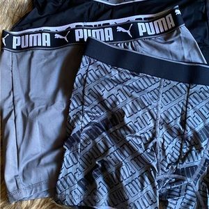 Men’s Assorted Puma Boxer Briefs (3 Pair) Size: M